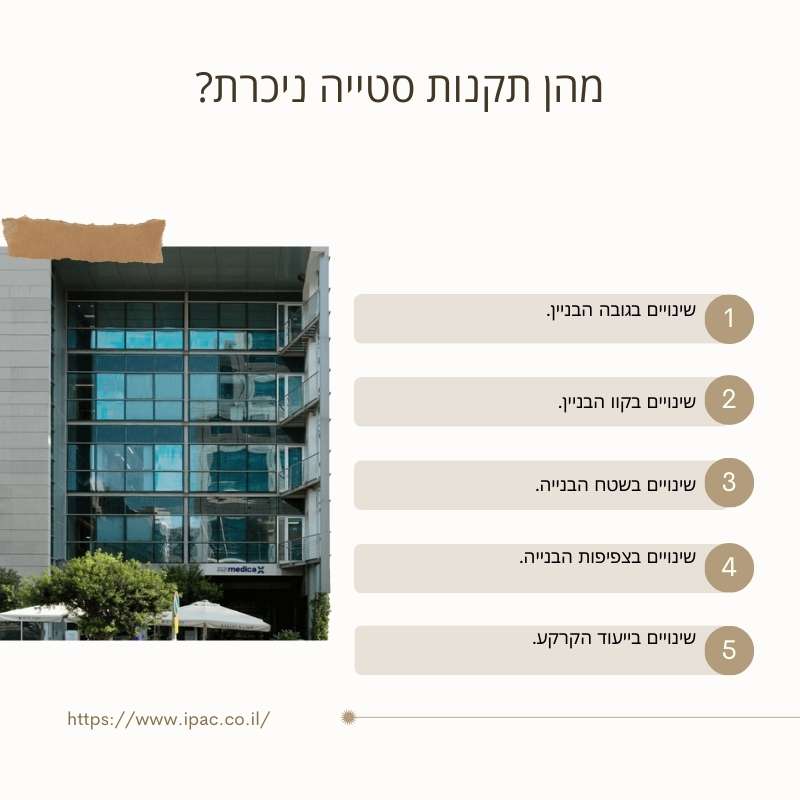 התמונה מציגה אינפוגרפיקה בנושא מהן תקנות סטייה ניכרת